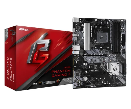 Placa base asrock am4 b550 phantom gaming 4 atx - 4xddr4 - 6xsata6 - 1xusb 3.2 - 2xusb 2.0 90 - mxbcy0 - a0uayz