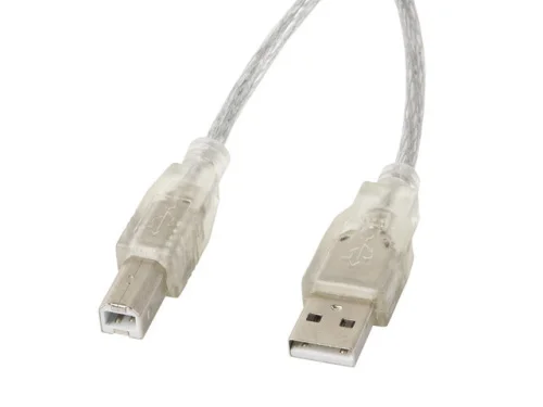 Cable impresora lanberg usb a - usb b macho - macho ferrita 3m transparente
