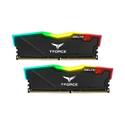 Memoria ram ddr4 16gb 2x8gb 3200mhz teamgroup delta t - force rgb - cl 16 - 1.35v tf3d416g3200hc16fdc01