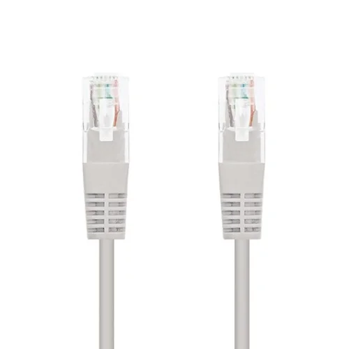 Cable red nanocable latiguillo rj45 utp cat6 0.5m gris 50cm