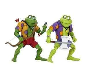 Pack 2 figuras neca ranas genghis & rasputin scale action figure tmnt cartoon re - run