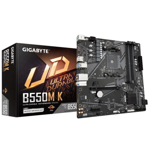 Placa base gigabyte b550m k am4 m - atx - 4x ddr4 - 4x sata3 - 4x usb 3.2 - 4x usb 2.0