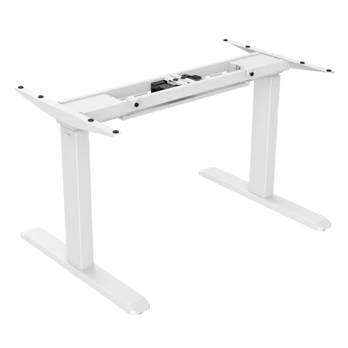 Signa estructura ajustable para escritorio doble motor y 3 segmentos blanca
