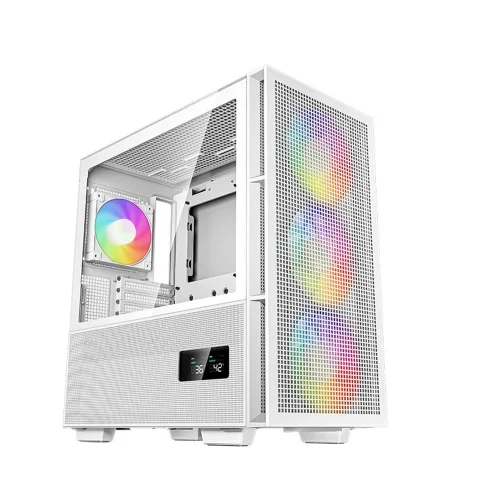 Caja ordenador gaming deepcool ch560 digital m - atx argb cristal templado blanco