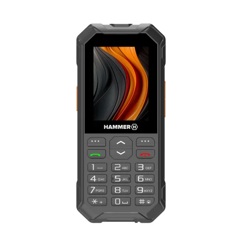 Telefono movil rugerizado hammer 6 2.4 pulgadas - 4g - negro