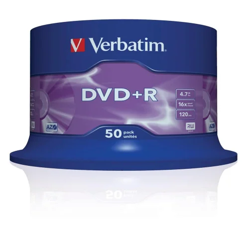 Verbatim dvd+r 4.7gb 16x advanced azo tariina 50 unds