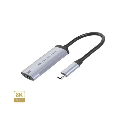 Adaptador usb tipo c a hdmi 8k conceptronic 8k 15cm - macho - hembra
