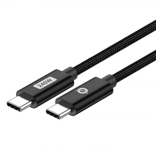 Cable usb - c conceptronic macho - macho 2m pd 3.1 240w 48v 5a 480mbps e - mark