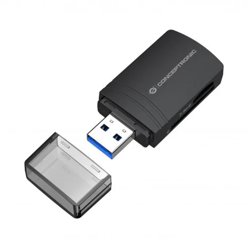 Lector de tarjetas usb 3.0 conceptronic bian06b sd - sdhc - sdxc - microsd - tflash