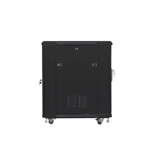 Armario rack lanberg 19 pulgadas 15u - 600x800 flat pack negro puerta malla