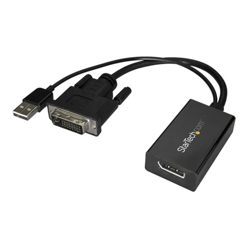 Adaptador dvi a displayport - usb 2.0 startech macho - hembra - negro