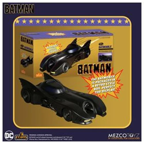 Figura mezco toyz dc universe batman 1989 5 points batmobile 9.5cm