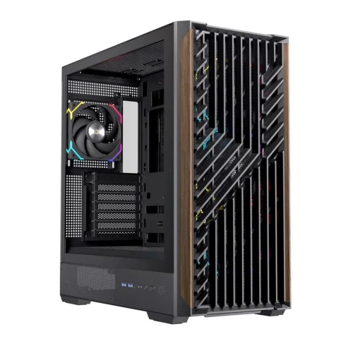 Caja ordenador gaming einarex p800 atx rgb cristal templado negra