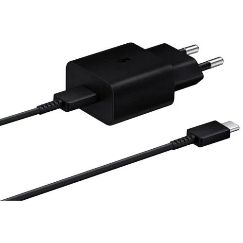 Cargador samsung ep - t1510 usb tipo c negro + cable usb tipo c 15w
