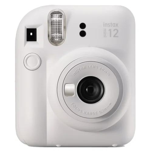 Camara fujifilm mini instax 12 flash - autoexposicion - blanco arcilla