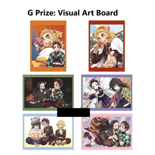 Lámina demon slayer exclusivo kuji premio g 1 unidad