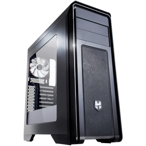 Caja ordenador gaming nox hummer zx atx usb 3.0 negra sin fuente ventana acrilica