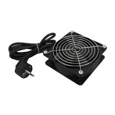 Ventilador caja para rack wp 220v - 120x120x38mm enchufe schuko 2m